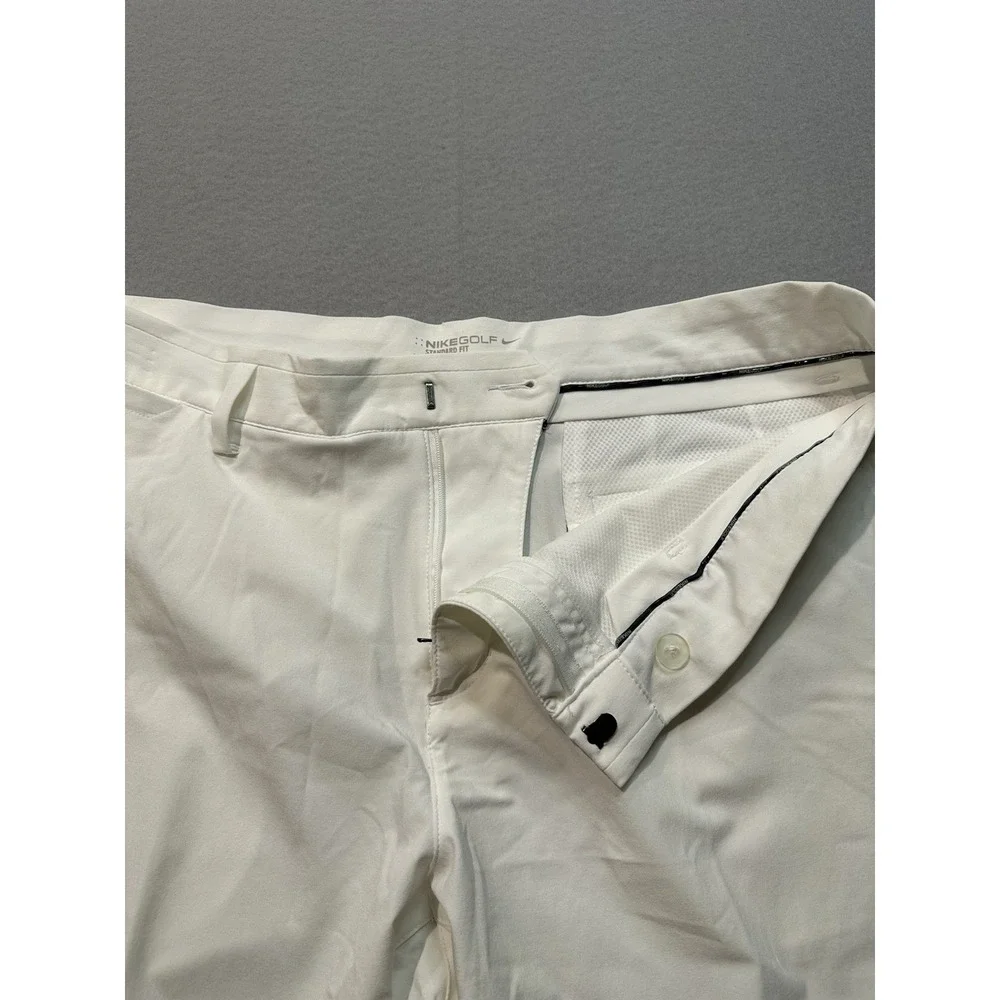 Nike Golf Dri Fit Shorts Mens 35 Off White Performance Stretch Standard Fit